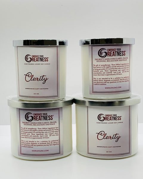 White 12 oz. Clarity Candle
