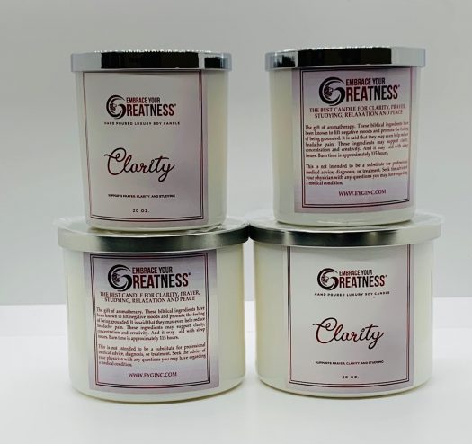 White 20 oz. Clarity Candle